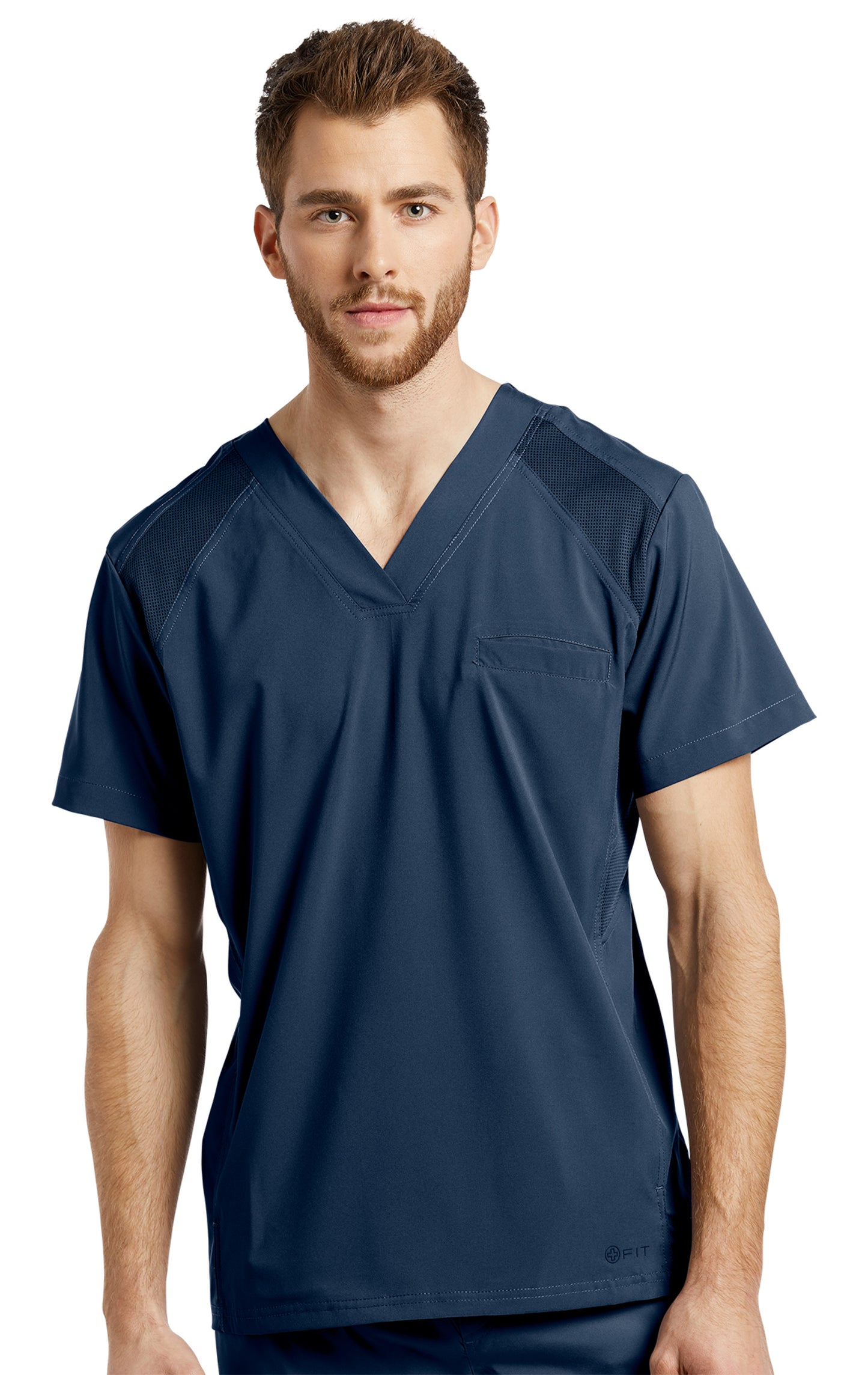 White Cross FIT Men's Scrub Top