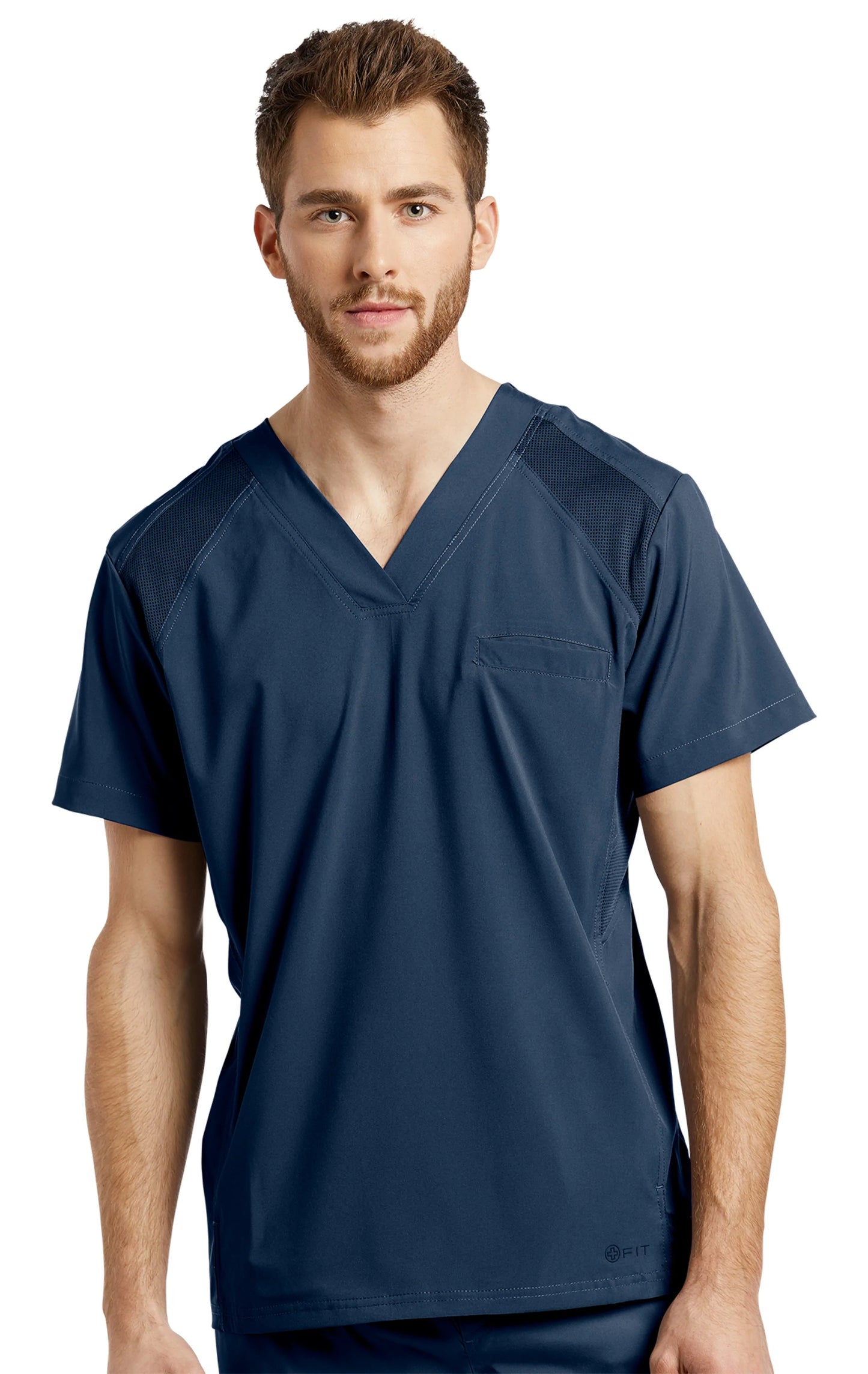 White Cross FIT Men's Scrub Top