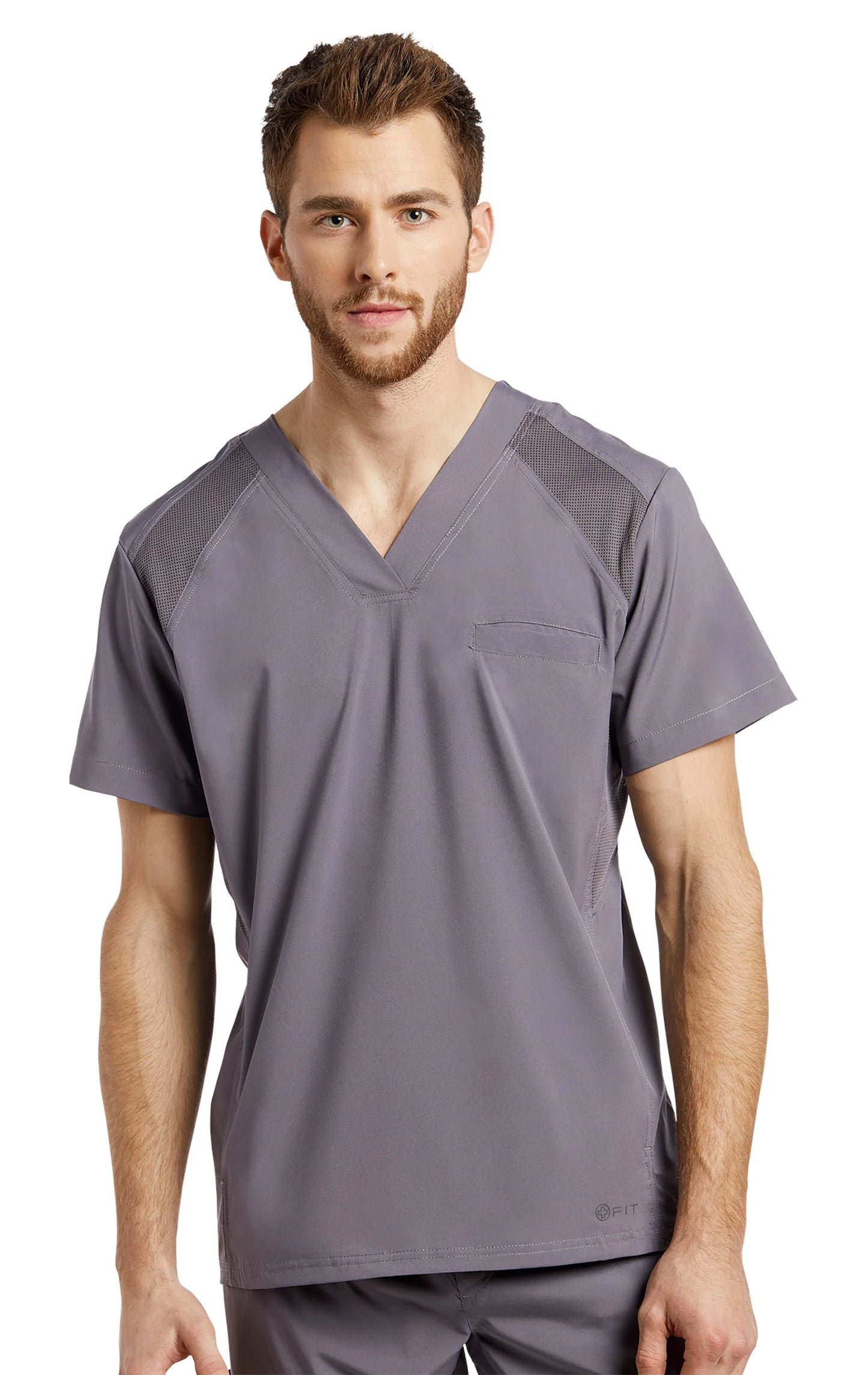 White Cross FIT Men's Scrub Top