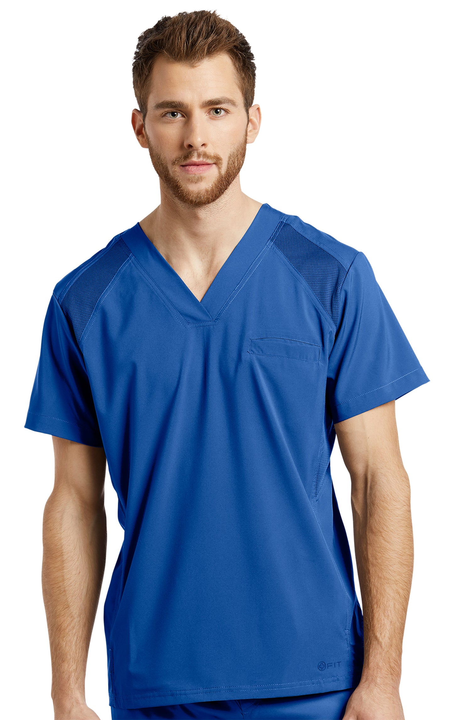 White Cross FIT Men's Scrub Top