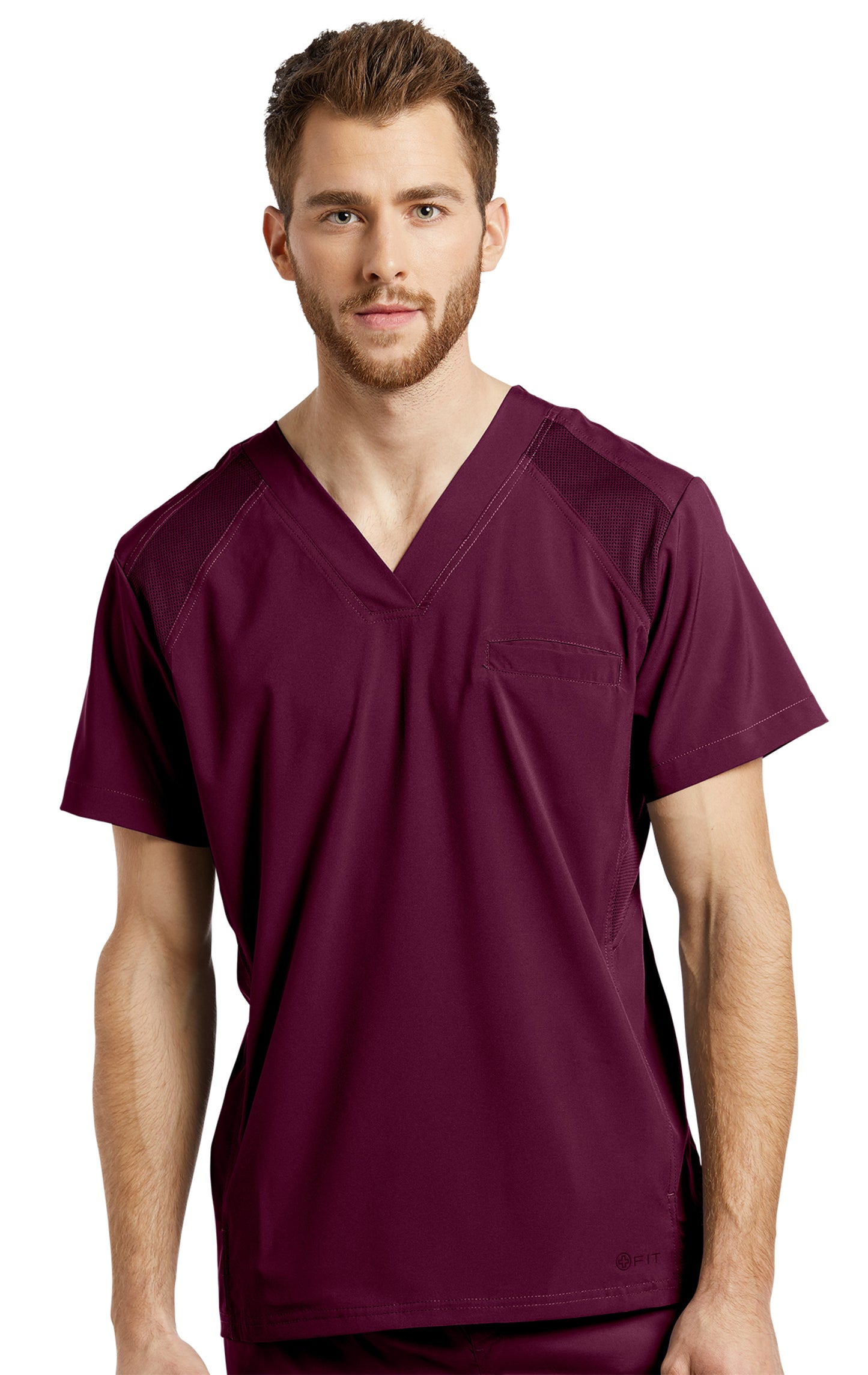 White Cross FIT Men's Scrub Top
