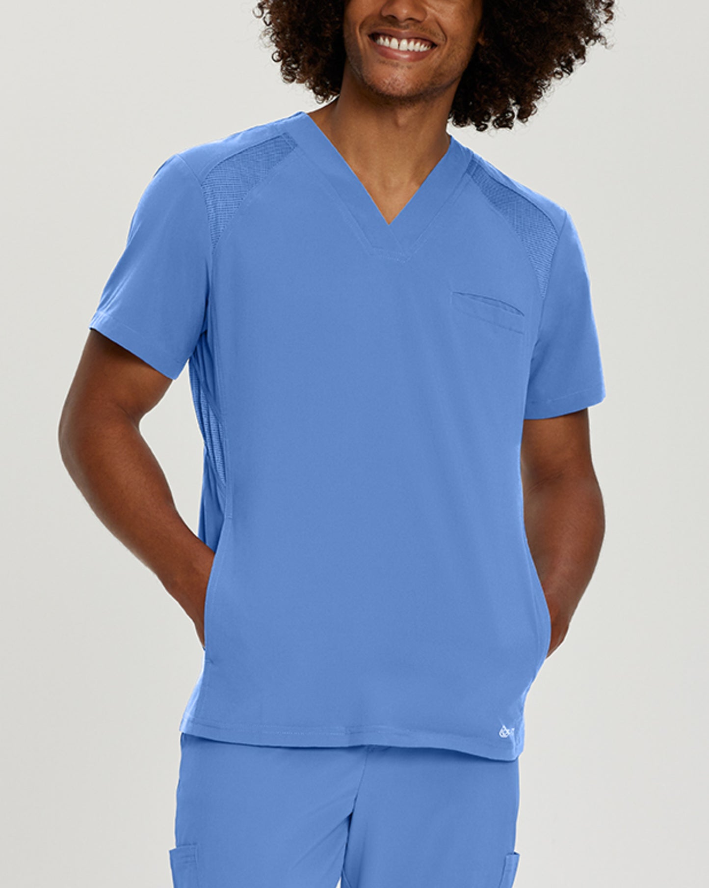 White Cross FIT Men's Scrub Top
