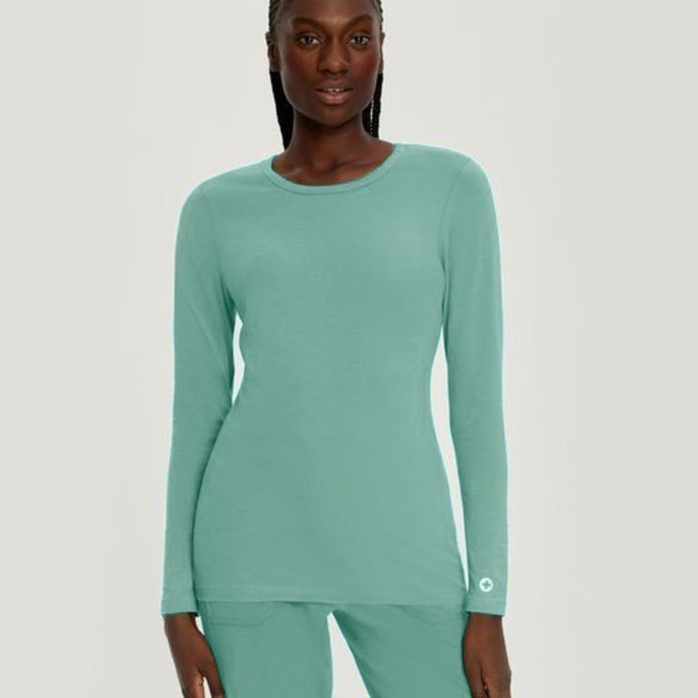 Cotton White Cross Women’s Long Sleeves Crew Neck Shirt