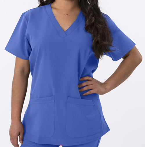 1201 Women's 4Flex 2-Pocket Scrub Top