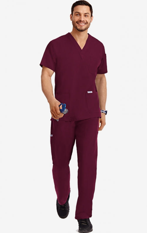 MOBB 310 V-Neck Unisex Scrub Top and 307 Scrub Pant Set