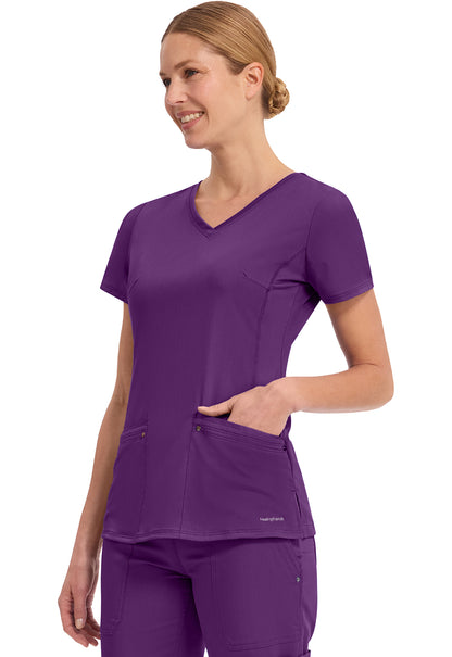 Healing Hands Purple Labels - Juliet V-Neck Women's Yoga Scrub Top