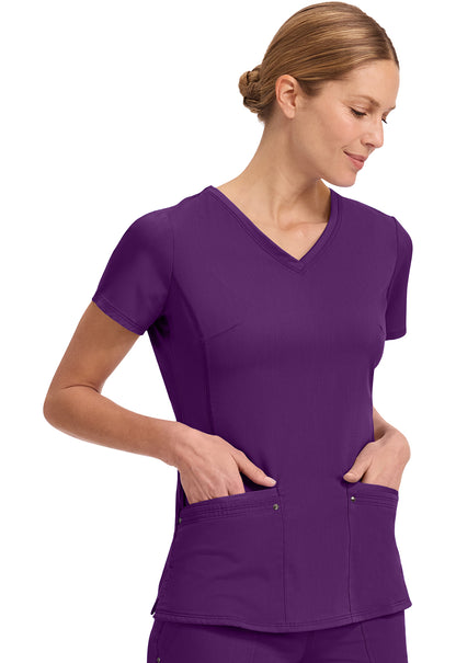 Healing Hands Purple Labels - Juliet V-Neck Women's Yoga Scrub Top