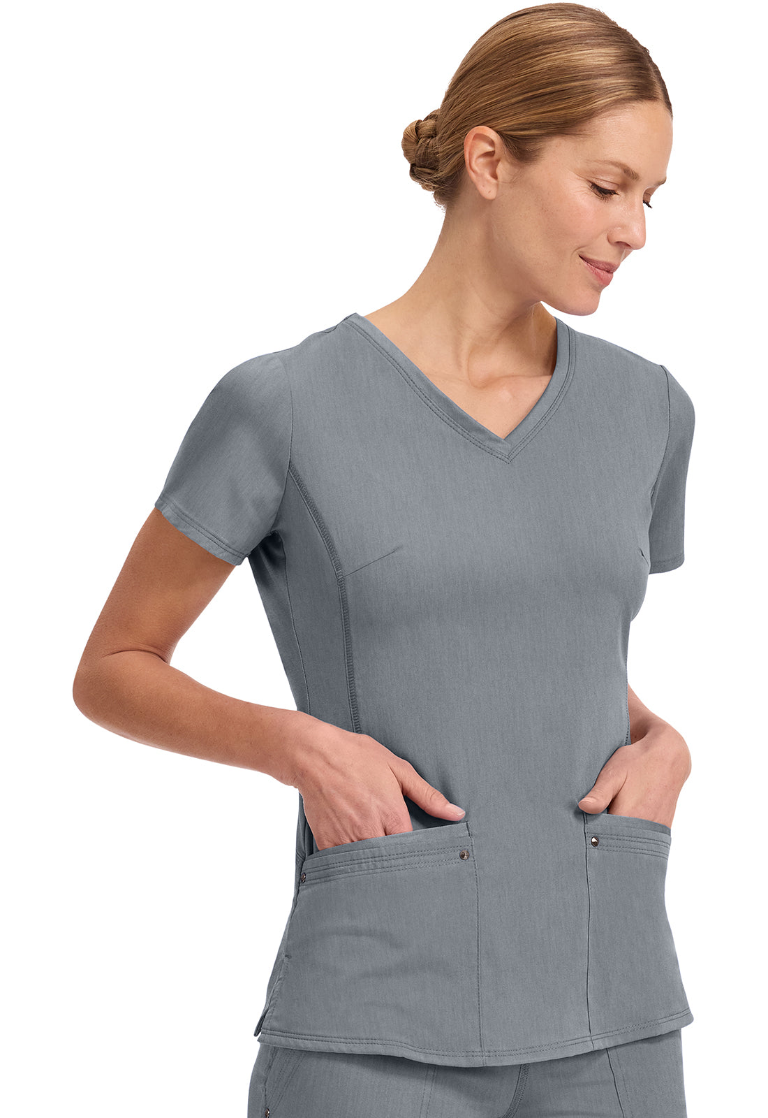 Healing Hands Purple Labels - Juliet V-Neck Women's Yoga Scrub Top