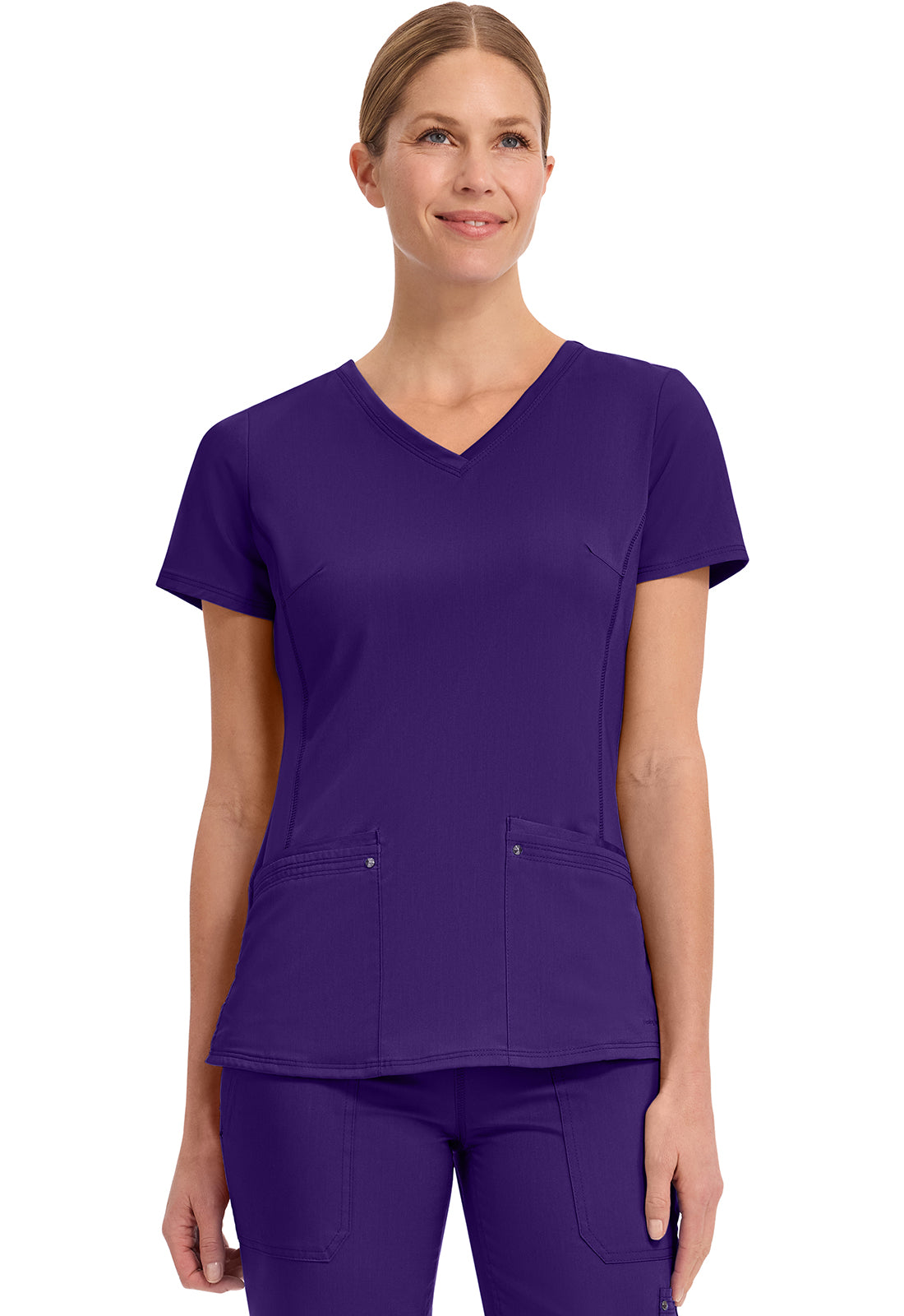 Healing Hands Purple Labels - Juliet V-Neck Women's Yoga Scrub Top