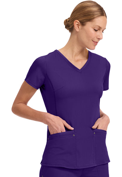 Healing Hands Purple Labels - Juliet V-Neck Women's Yoga Scrub Top