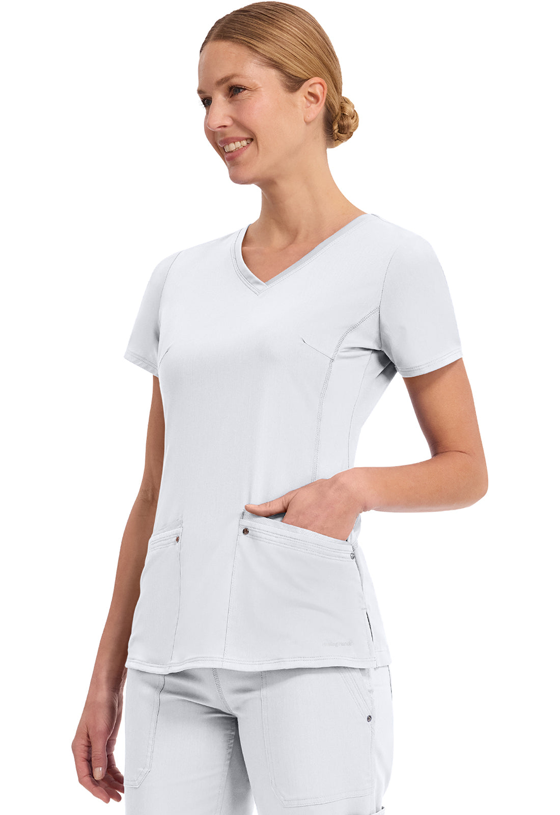 Healing Hands Purple Labels - Juliet V-Neck Women's Yoga Scrub Top