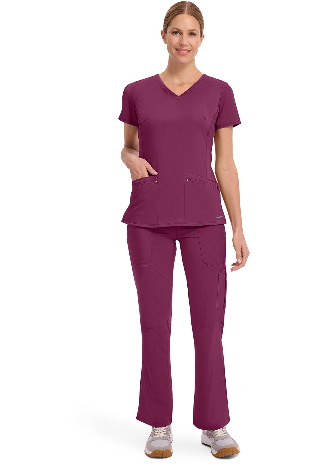 Healing Hands Purple Labels - Juliet V-Neck Women's Yoga Scrub Top