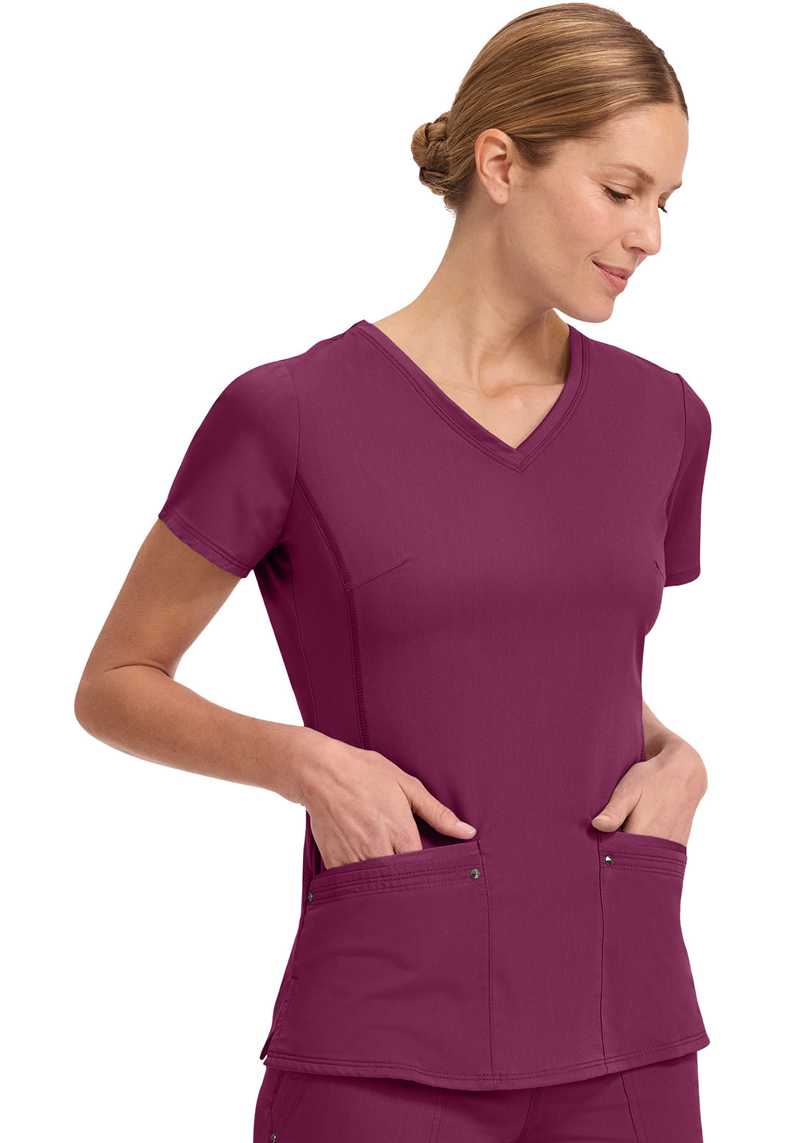 Healing Hands Purple Labels - Juliet V-Neck Women's Yoga Scrub Top