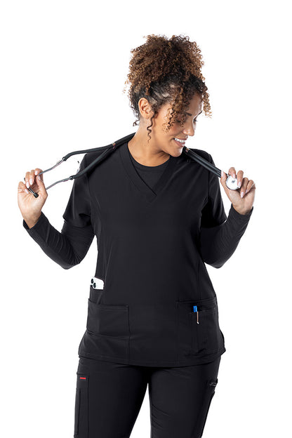 62-4202 Fubu Women's Scrub Top - 4 Pockets