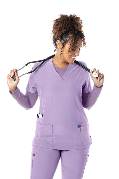 62-4202 Fubu Women's Scrub Top - 4 Pockets