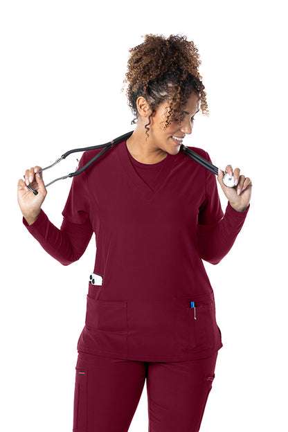 62-4202 Fubu Women's Scrub Top - 4 Pockets