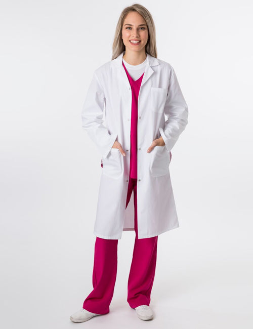 Greentown Unisex Lab Coat With Snap Buttons – Scrubs4U