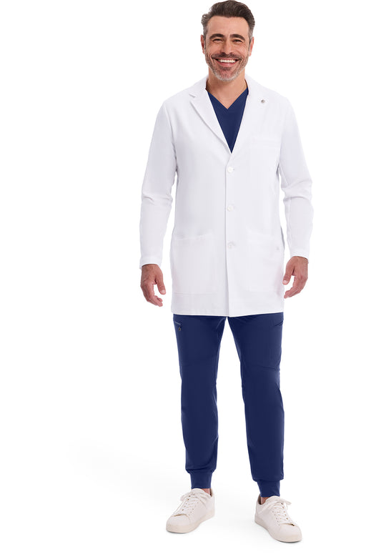 5100 - Men's Healing Hands Logan Labcoat in White