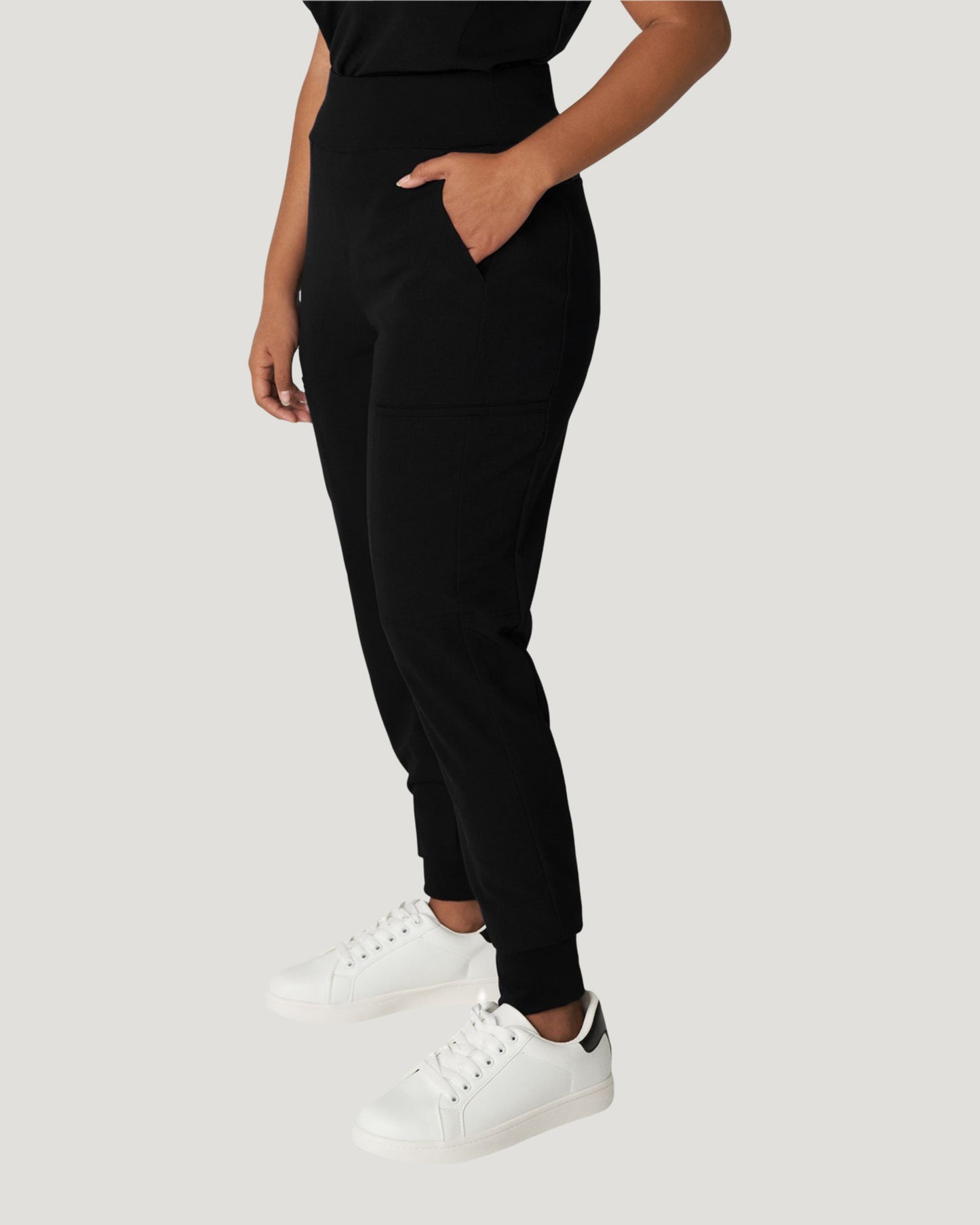 White Cross V-Tess WB410 Jogger Pants with Jersey Knit Contrast 6 Pockets