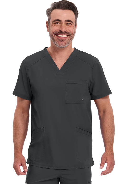 Infinity Men's V-Neck Solid Scrub Top