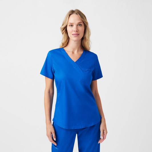 LT107 - Women's 2-Pocket V-Neck Landau Proflex Scrub Top