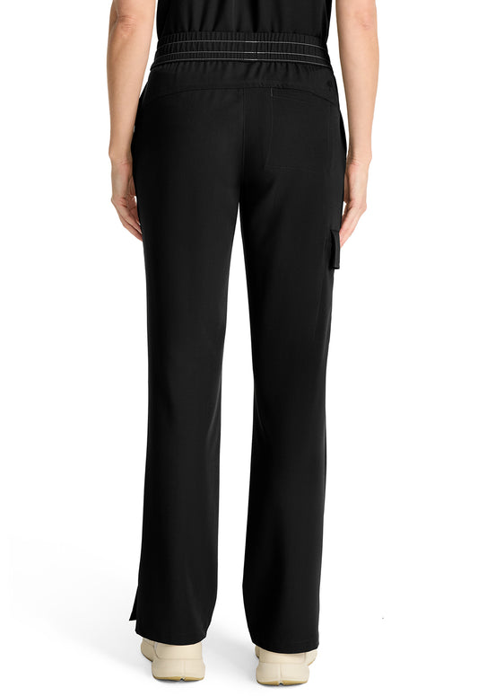HH153-( Core Colour) Mid Rise Drawstring Straight Leg.