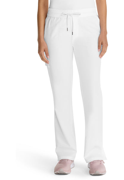 HH153-( Core Colour) Mid Rise Drawstring Straight Leg.