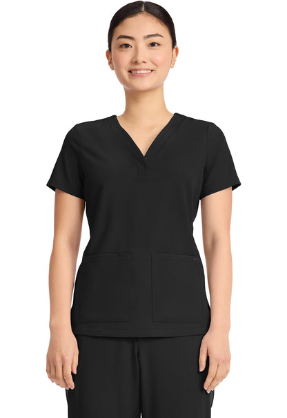 HH751 - Cherokee Women's 3-Pocket Y-Neck
