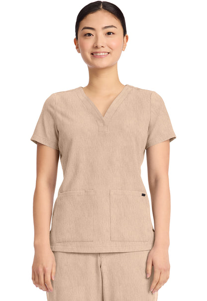 HH751 - Cherokee Women's 3-Pocket Y-Neck