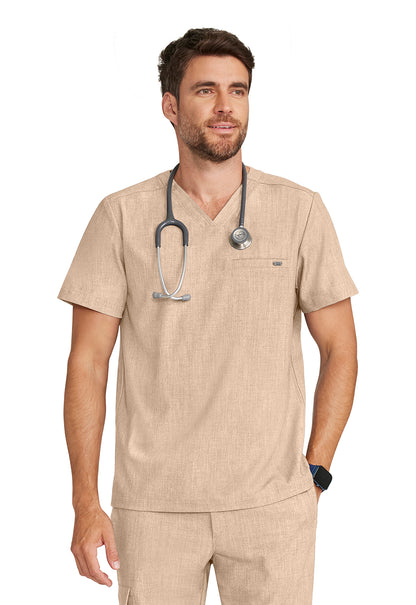 HH758 - Cherokee Men's 1-Pocket V-Neck Top