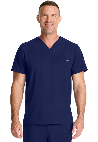 HH758 - Cherokee Men's 1-Pocket V-Neck Top