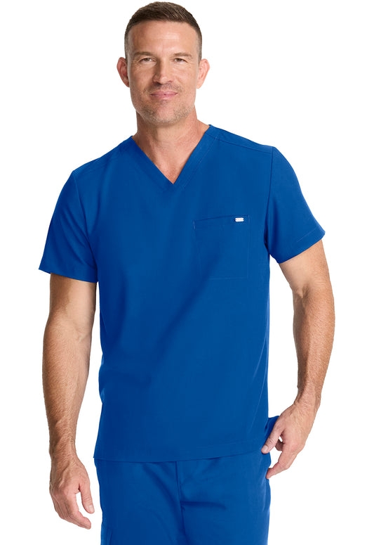 HH758 - Cherokee Men's 1-Pocket V-Neck Top