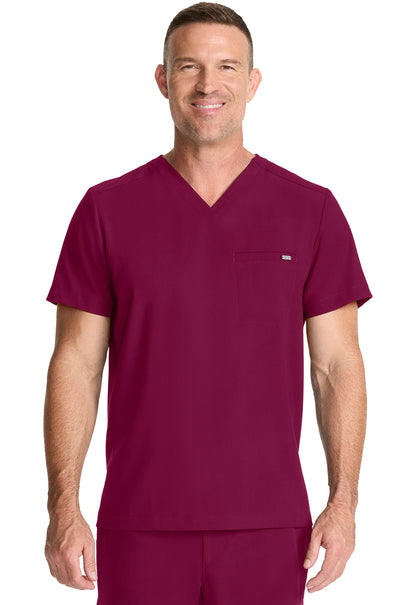 HH758 - Cherokee Men's 1-Pocket V-Neck Top