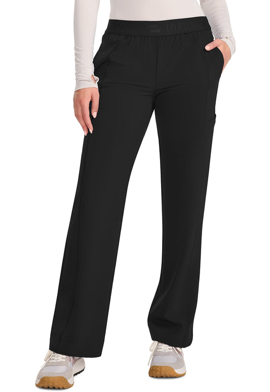 IN011A - Cherokee Women's Mid-Rise Wide Leg Pant