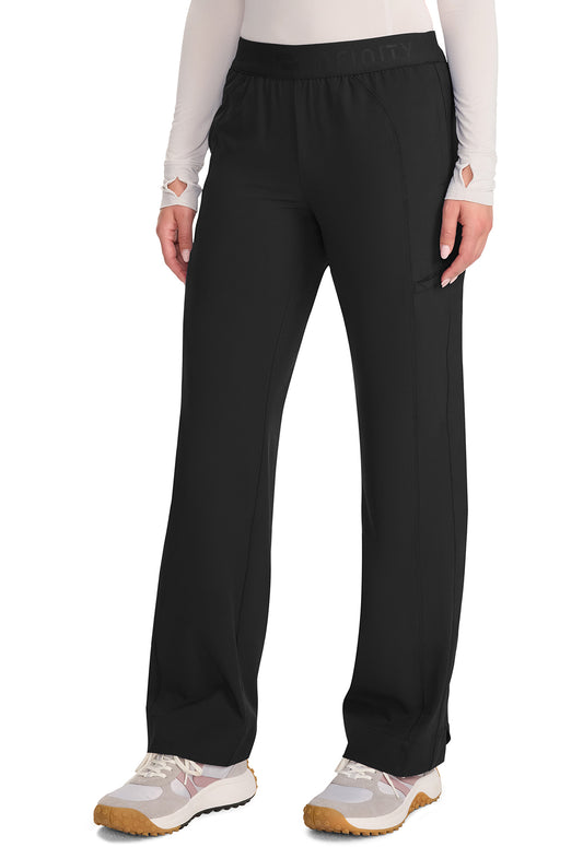 IN011A - Cherokee Women's Mid-Rise Wide Leg Pant