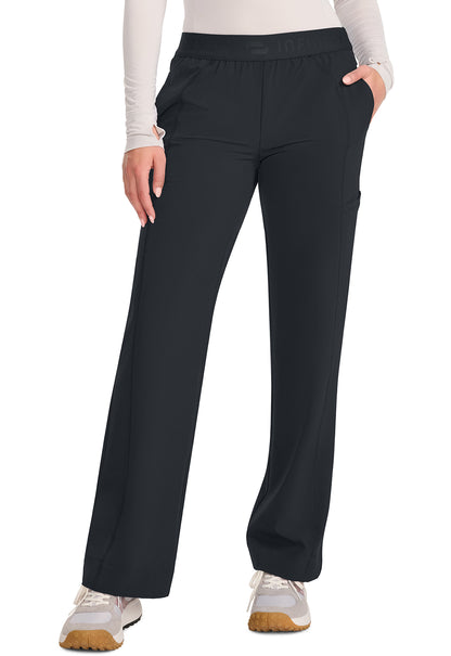 IN011A - Cherokee Women's Mid-Rise Wide Leg Pant