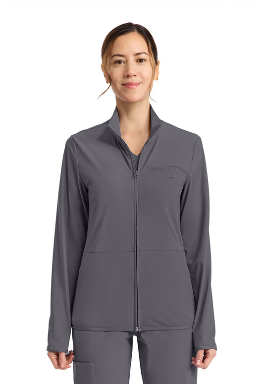 IN525A - Cherokee Women's 3-Pocket Warm-up Jacket