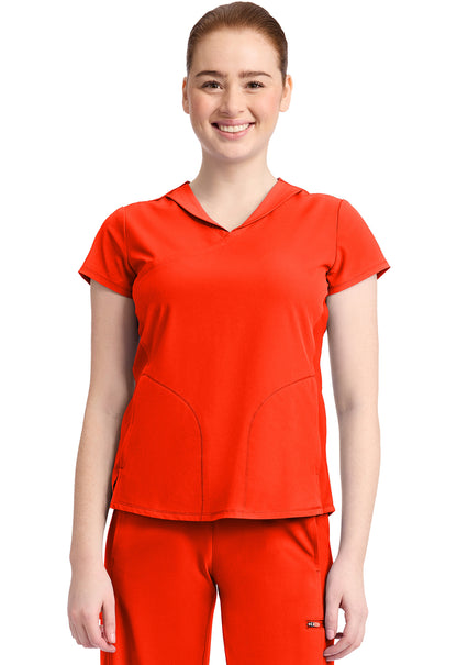 IN635A - Cherokee Women's 2-Pocket Mock-Wrap V-Neck Top