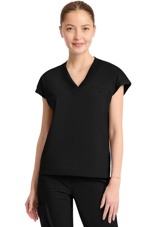 IN650A - Cherokee Women's 1-Pocket V-Neck Top