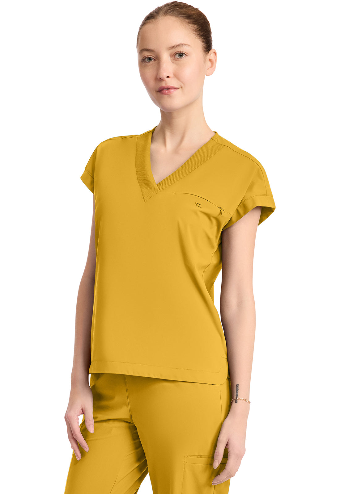 IN650A - Cherokee Women's 1-Pocket V-Neck Top
