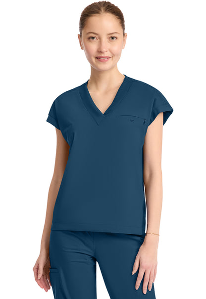 IN650A - Cherokee Women's 1-Pocket V-Neck Top