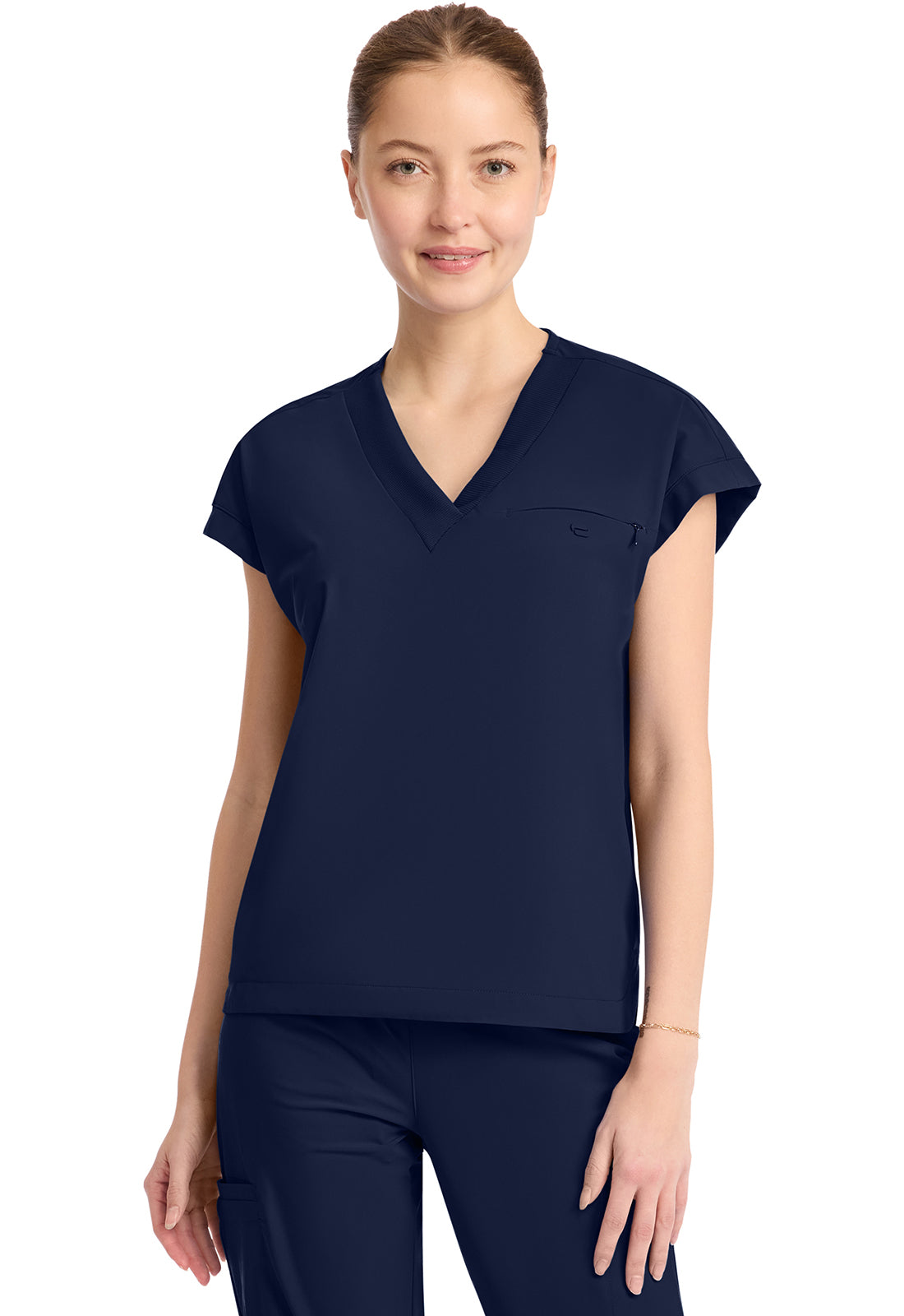 IN650A - Cherokee Women's 1-Pocket V-Neck Top