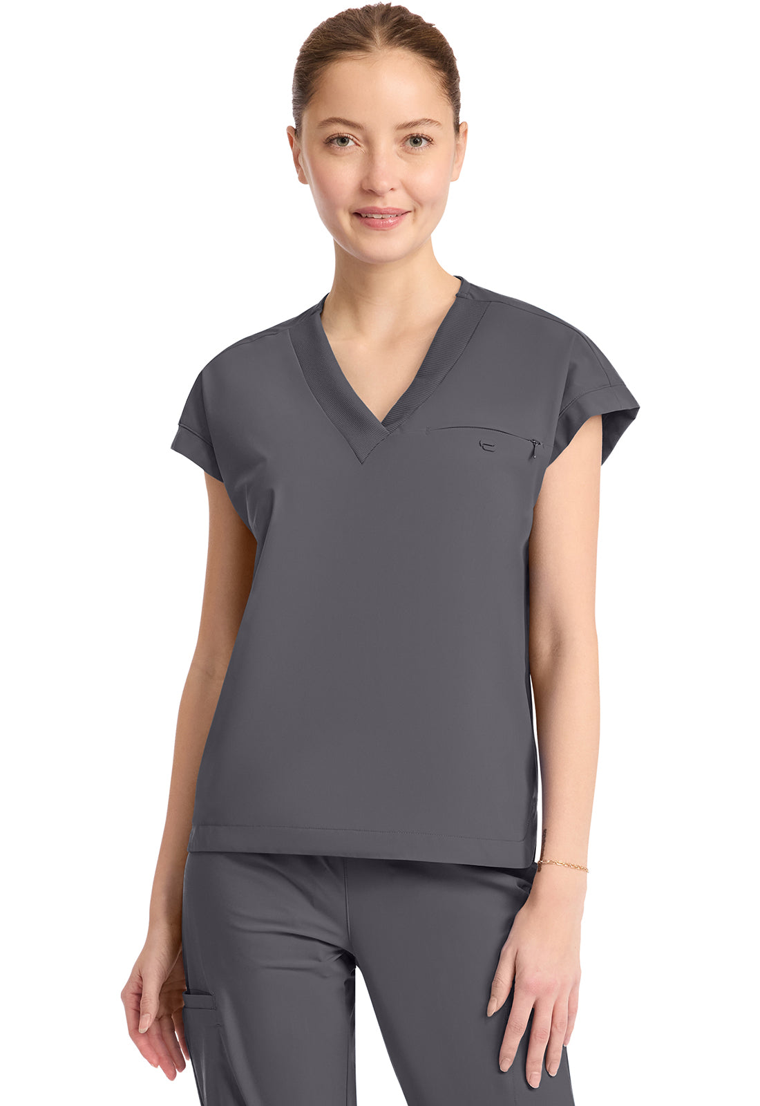 IN650A - Cherokee Women's 1-Pocket V-Neck Top