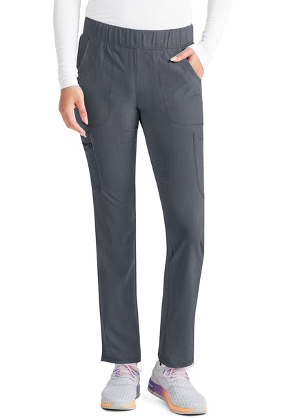 IP121AP- Cherokee- Mid Rise Pull-On Straight Leg Cargo Pant