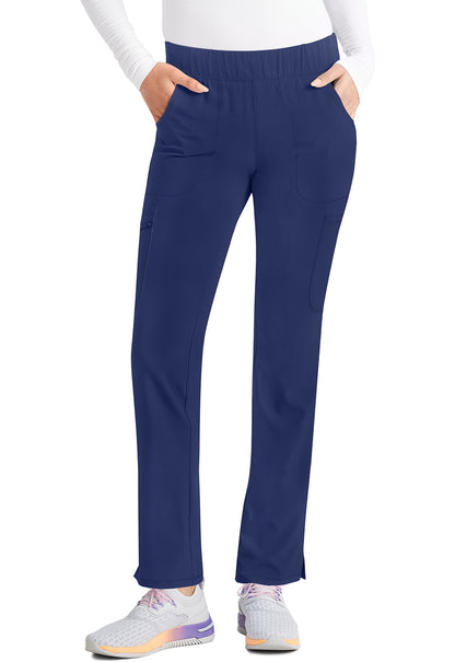 IP121AP- Cherokee- Mid Rise Pull-On Straight Leg Cargo Pant