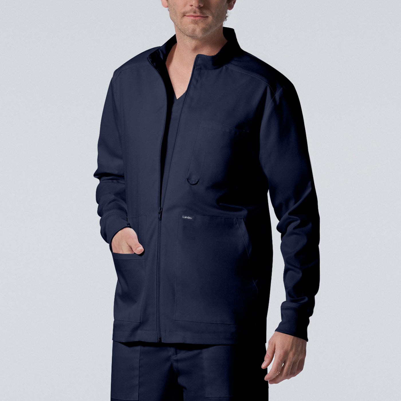 LJ702 - Landau ProFlex Men's 4-Pocket Scrub Jacket