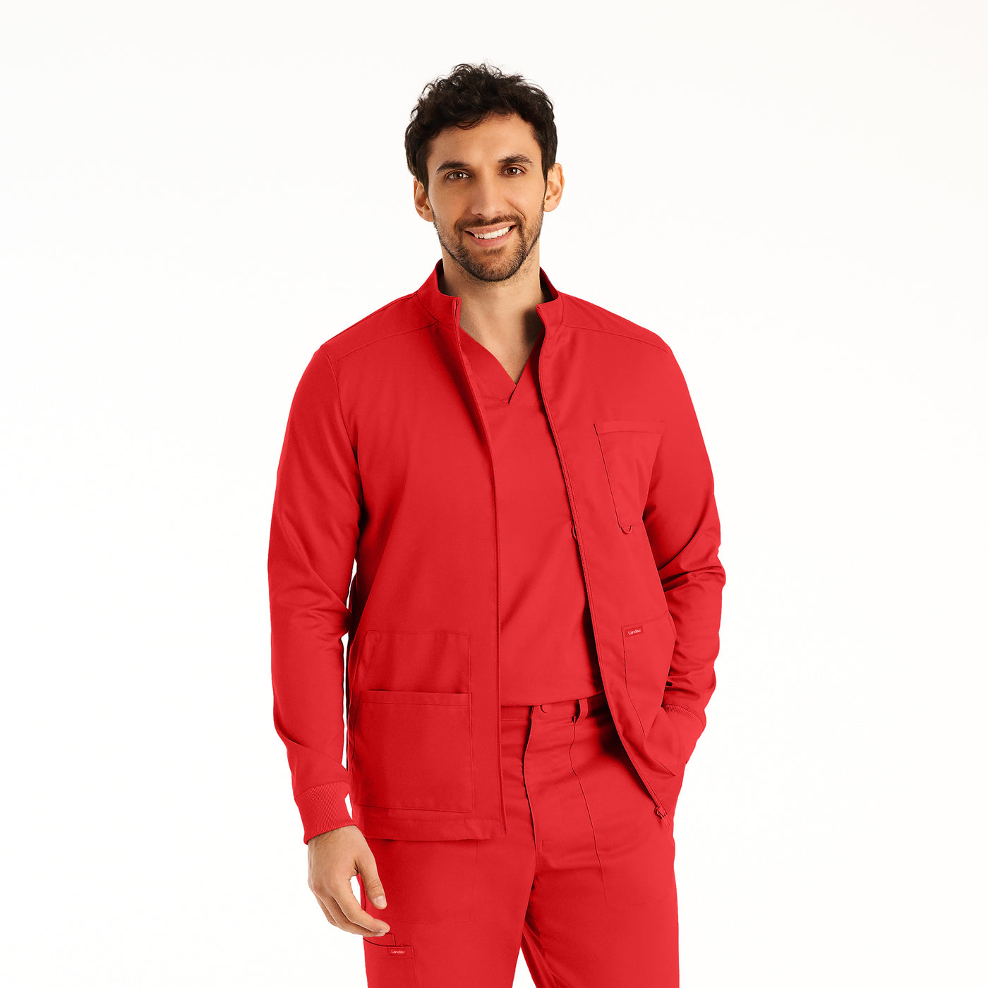 LJ702 - Landau ProFlex Men's 4-Pocket Scrub Jacket