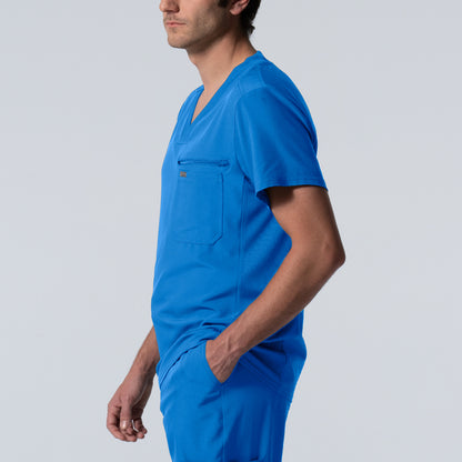 LT111 - Landau Forward Men's 2-Pocket V-Neck Scrub Top