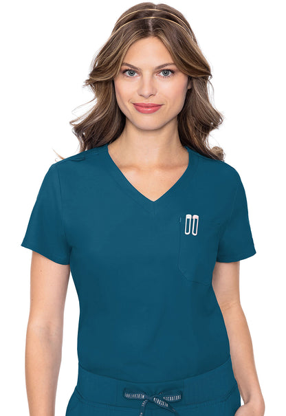 Med Couture Women's One Pocket Tuck-In Top