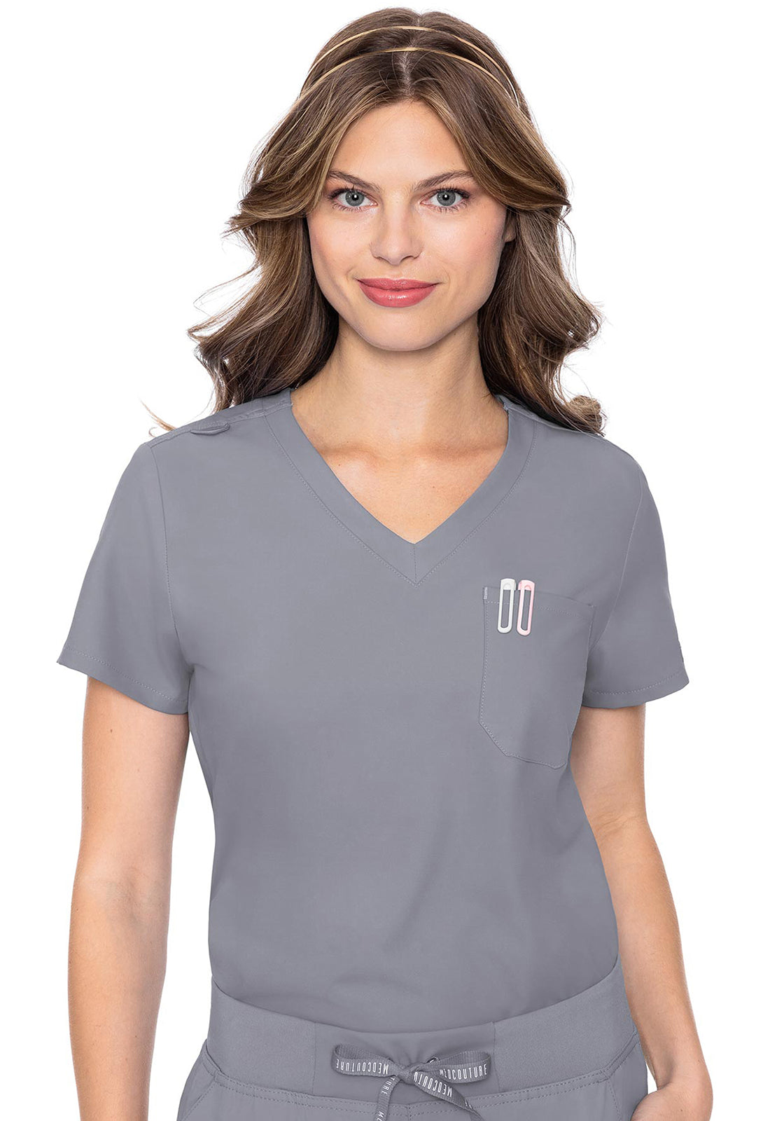 Med Couture Women's One Pocket Tuck-In Top
